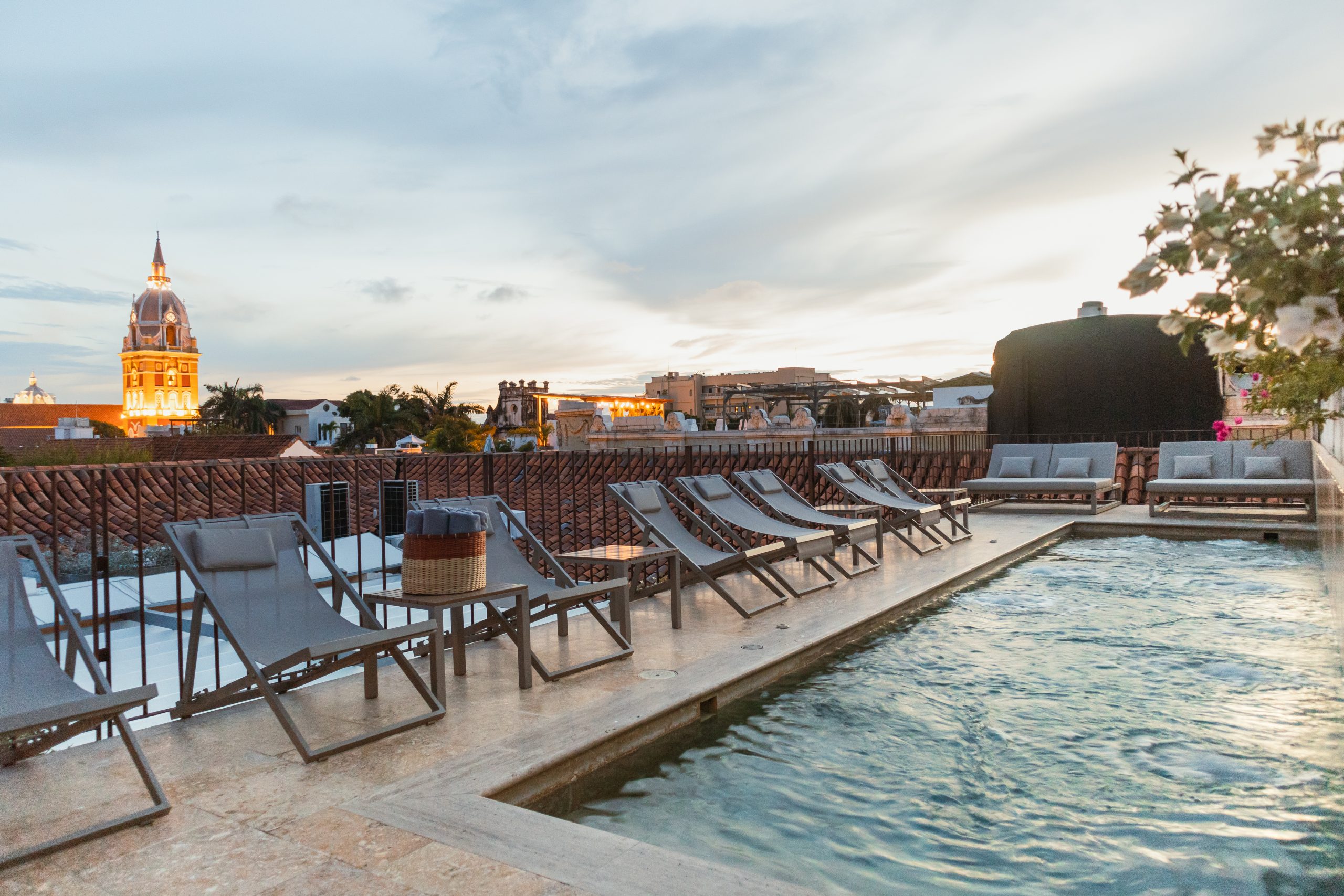 View from roof top pool at hotel Casa Don Luis.